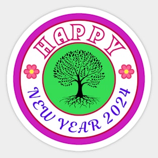 Happy New Year T-Shirt Funny Sticker